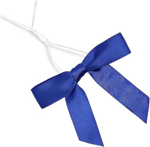50 Pack Pink Satin Ribbon Twist Tie Bows for Treat Bags, Gift Bags, Bakery Candy Bags and Package Decorating Ribbon Bow, Bowknot for Gifts in Saudi Arabia