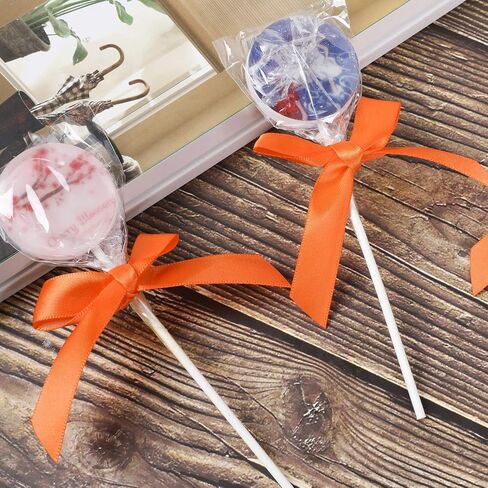 50 Pack Pink Satin Ribbon Twist Tie Bows for Treat Bags, Gift Bags, Bakery Candy Bags and Package Decorating Ribbon Bow, Bowknot for Gifts in Saudi Arabia