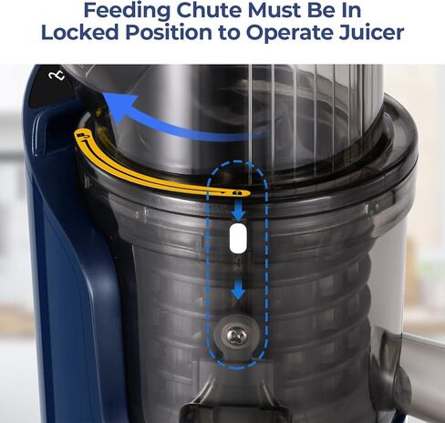 Narcissus Cold Press Juicer, Compact Slow Masticating Juicer Machines with 3-inch Large Feed Chute, Small Juicer Machines for Vegetable and Fruit, Easy To Clean with Brush, 2 Filters, BPA Free, 150W in Kuwait