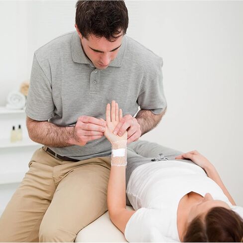 ضمادة أنبوبية مرنة لتضميد الجروح، ضمادة شاش مرنة قابلة للتمدد، مقاس 4 لراحة اليد والمعصم والساعد in Kuwait