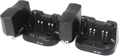 (عبوة من قطعتين) شاحن بطارية سطح المكتب السريع BC-213 متوافق مع راديو ICOM F1000 F2000 F1100 F2100D ثنائي الاتجاه in Saudi Arabia