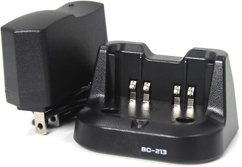 (عبوة من قطعتين) شاحن بطارية سطح المكتب السريع BC-213 متوافق مع راديو ICOM F1000 F2000 F1100 F2100D ثنائي الاتجاه in Saudi Arabia