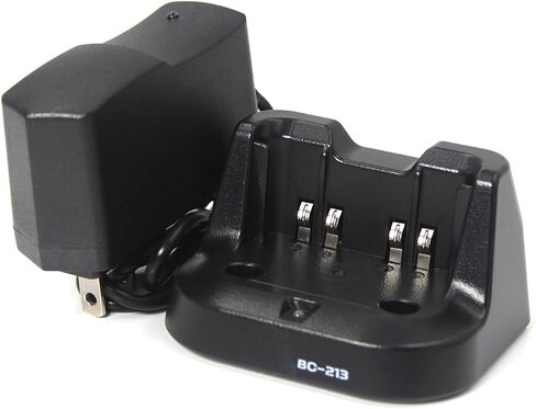 (عبوة من قطعتين) شاحن بطارية سطح المكتب السريع BC-213 متوافق مع راديو ICOM F1000 F2000 F1100 F2100D ثنائي الاتجاه in Saudi Arabia