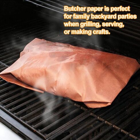 لفة ورق الجزار الوردي من Romeda، ورق جزار مقاس 15 بوصة × 433 بوصة لتدخين لحم الصدر، ورق جزار الخوخ للحوم التدخين، والشواء in Kuwait