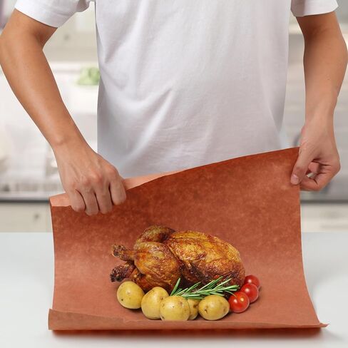 لفة ورق الجزار الوردي من Romeda، ورق جزار مقاس 15 بوصة × 433 بوصة لتدخين لحم الصدر، ورق جزار الخوخ للحوم التدخين، والشواء in Kuwait