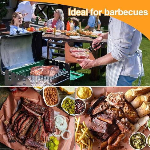 لفة ورق الجزار الوردي من Romeda، ورق جزار مقاس 15 بوصة × 433 بوصة لتدخين لحم الصدر، ورق جزار الخوخ للحوم التدخين، والشواء in Kuwait