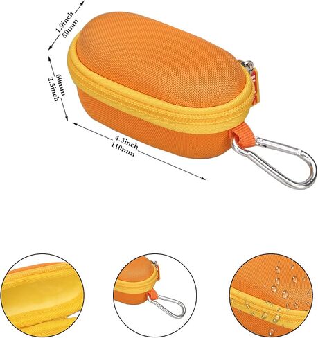 Mchoi Hard Carrying Case, with Carabiner Keychain & Lanyardor for Handy Ventolin Inhaler, Case Only Yellow in Saudi Arabia