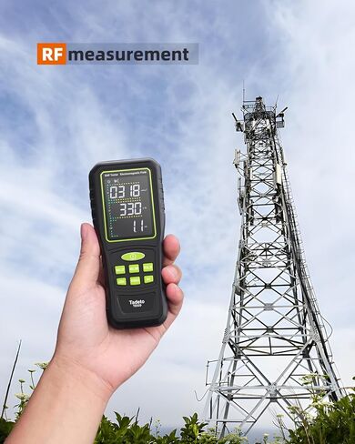 Tadeto EMF Meter، كاشف EMF، 3 في 1 شاشة LCD رقمية محمولة باليد قابلة لإعادة الشحن EMF RF كاشف الإشعاع لـ EF، RF، MF للمنزل، المكتب، الهواء الطلق، صيد الأشباح in Kuwait
