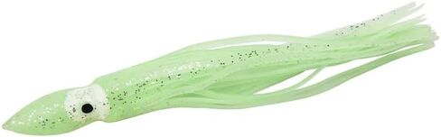 50pcs Glow Soft Plastic Octopus Squid Skirt Fishing Lures Hoochies Trolling Saltwater Soft Fishing Lures Set for Bass Salmon Trout 5cm 10cm 12cm 15cm 10 Colors Included in Saudi Arabia