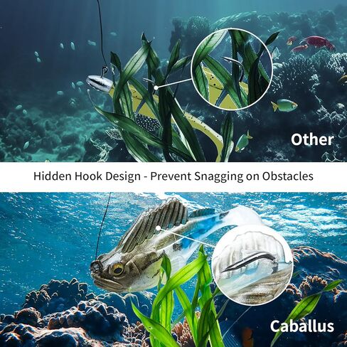 طُعم صيد السمك، رأس تهزهز، طُعم صيد من البلاستيك الناعم مع ذيل مجداف لسمك السلمون المرقط وعين رمادية فاتحة اللون in Kuwait