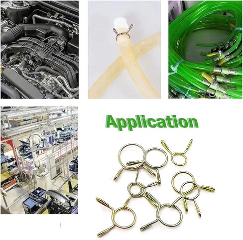 400Pcs Fuel Line Hose Tubing Spring Clips Clamp Water Pipe Clamps Assortment Kit in Kuwait