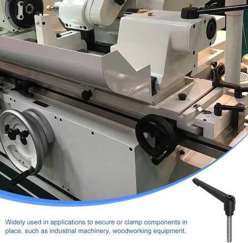 uxcell 4 قطع مقابض ذراع التثبيت، M10 × 35 مم 304 مسمار ذكر ملولب من الفولاذ المقاوم للصدأ، مقابض قابلة للتعديل قفل مقابض زر ضغط السقاطة سريعة الفك، أسود in Kuwait