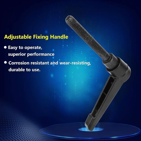 4pcs M6 Male Thread Adjustable Fixing Handle Metal Machine Knobs (16MM) in Saudi Arabia