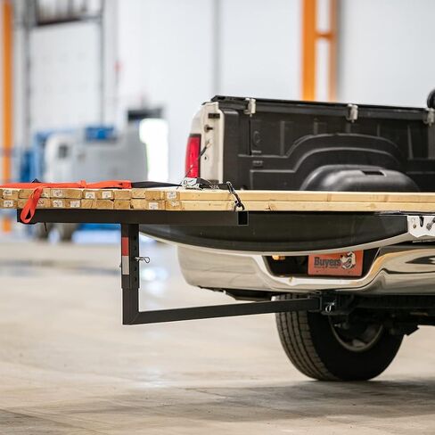 Buyers Products Hitch Mount Pick Up Truck Bed Extender, Foldable Extension Rack for Ladder, Rack, Canoe, Kayak, Long Pipes and Lumber, 1804100, Black in Saudi Arabia