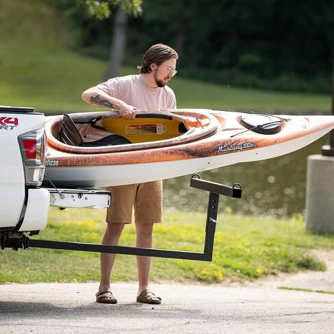 Buyers Products Hitch Mount Pick Up Truck Bed Extender, Foldable Extension Rack for Ladder, Rack, Canoe, Kayak, Long Pipes and Lumber, 1804100, Black in Saudi Arabia