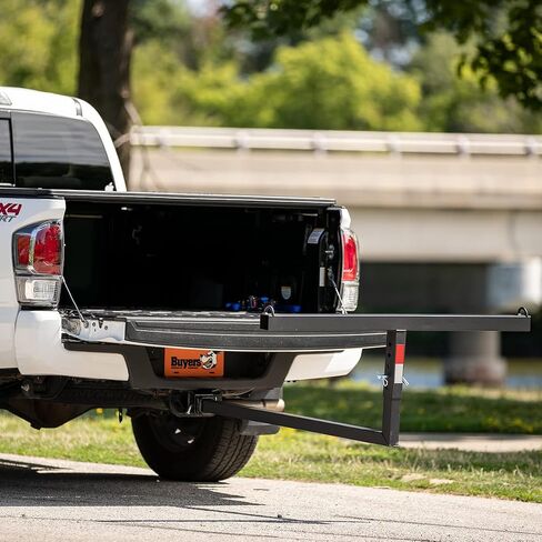 Buyers Products Hitch Mount Pick Up Truck Bed Extender, Foldable Extension Rack for Ladder, Rack, Canoe, Kayak, Long Pipes and Lumber, 1804100, Black in Saudi Arabia