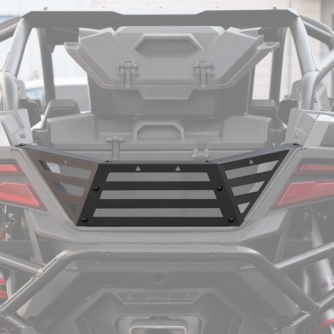 A & UTV PRO باب خلفي لغطاء السرير من أجل Polaris RZR Pro R/Pro R 4 2022 2023 2024، ملحقات موسع رف السرير الخلفي من الفولاذ شديد التحمل UTV، أسود in Saudi Arabia