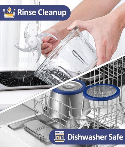 محضرة طعام صغيرة من كويوس مع وعاءين (8 أكواب + 8 أكواب) ومجموعتين من الشفرات ثنائية المستوى، مفرمة لحم كهربائية سعة 2 لتر للحوم/الخضار/الفواكه/المكسرات/أغذية الأطفال، 500 وات، وضعين للسرعة in Kuwait