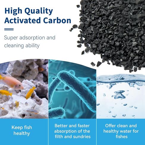 6 عبوات من خراطيش فلتر حوض السمك المتوسطة لمرشح الطاقة Aqueon LED PRO مقاس 10 وE مرشح الطاقة الداخلي مقاس 20 مع ملصق مجاني in Kuwait