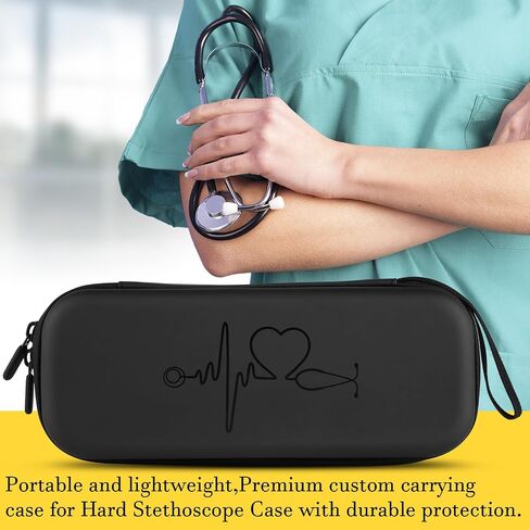 Stethoscope Case for 3M Littmann,Stethoscope Carrying for MDF Acoustica Deluxe Stethoscopes,Stethoscope Travel Holder for Nurse Accessories Yellow in Kuwait