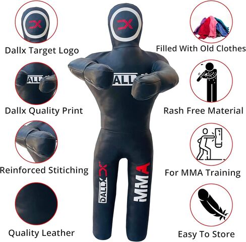 MMA Grappling Dummy for Judo Karate Throwing Brazilin JIU Jitsu Wrestling Submission Punching Bag for Self Defense Fitness Training Dummy – UNFILLED in Kuwait