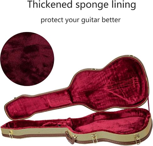 Crossrock Wood Case fits Right-Hand Precision Bass Style Guitars-Vinyl Tweed(CRW620PBTW) in Saudi Arabia