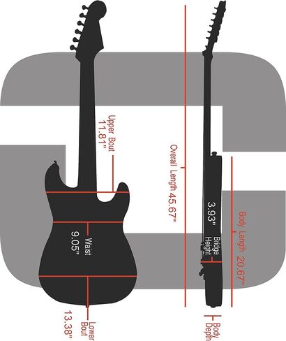 Crossrock Wood Case fits Right-Hand Precision Bass Style Guitars-Vinyl Tweed(CRW620PBTW) in Saudi Arabia