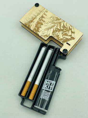 The Flamethrower! Portable case that holds two smokes + one lighter. (Banjo Frog) in Saudi Arabia