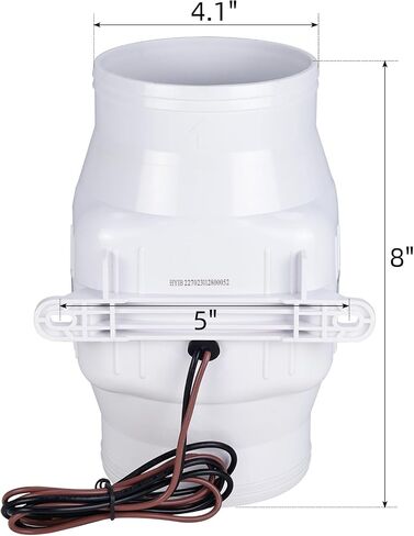 NovelBee Marine 24V Electric 4" in-Line Bilge Air Blower,270CFM in-Line Blower Exhaust Fan for Boat in Saudi Arabia