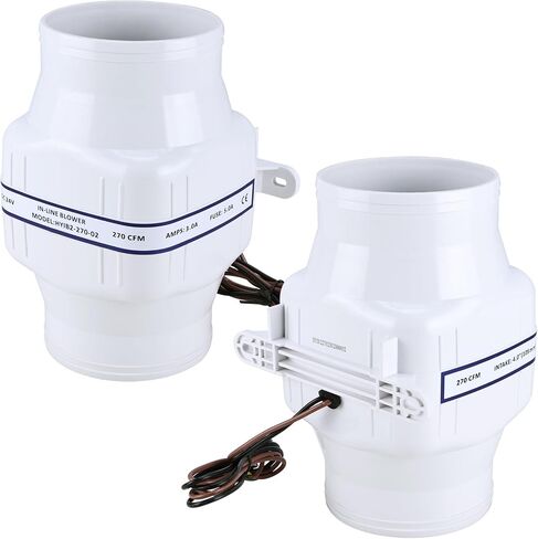 NovelBee Marine 24V Electric 4" in-Line Bilge Air Blower,270CFM in-Line Blower Exhaust Fan for Boat in Saudi Arabia