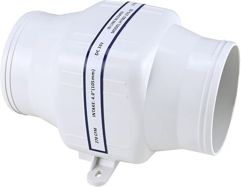 NovelBee Marine 24V Electric 4" in-Line Bilge Air Blower,270CFM in-Line Blower Exhaust Fan for Boat in Saudi Arabia