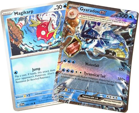 Gyarados ex 045/198 Double Rare - القرمزي والبنفسجي - مجموعة بطاقات Pokemon Evolution 2 in Kuwait