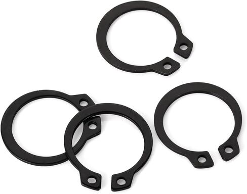 50 قطعة M4 E-Clip حلقة الاحتفاظ الخارجية، مشبك إحكام من الفولاذ الكربوني، من Kvohlum in Kuwait