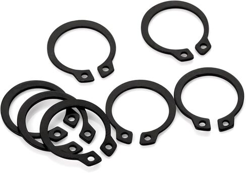 50 قطعة M4 E-Clip حلقة الاحتفاظ الخارجية، مشبك إحكام من الفولاذ الكربوني، من Kvohlum in Kuwait