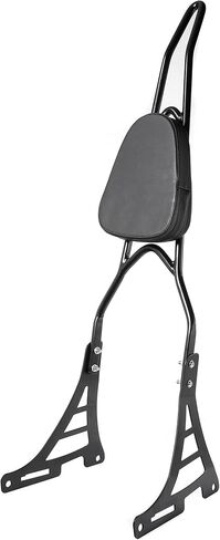 Motorcycle Sissy Bar Rear Passenger Seat Backrest, Chrome Detachable with Black Cushion Pad Compatible with Harley Sportster XL883 XL1200 2004-UP in Saudi Arabia