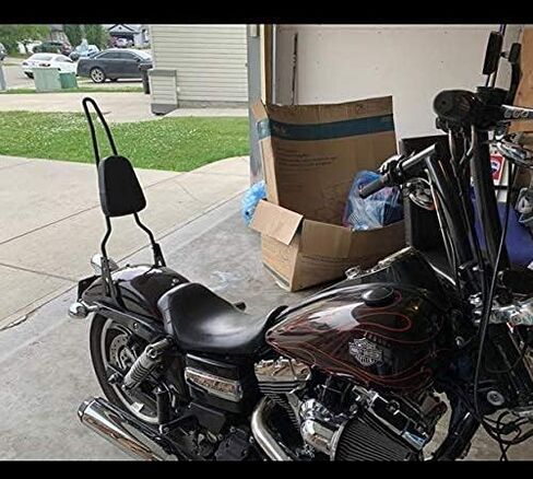 Motorcycle Rear Seat BackRest Sissy Bar Back Rest for Harley-Davidson Dyna Fxd Fxdb Fxdc Fxdl Streetbob Wide Glide Low Rider in Saudi Arabia