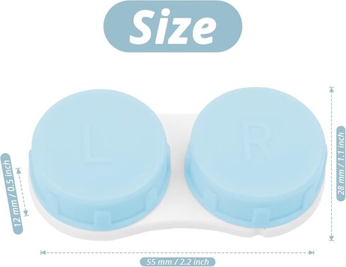 Colorful Contact Lens Case,6 Pack for Travel, Home, Outdoor, Mini Contact Lens Soak Storage Kit in Kuwait