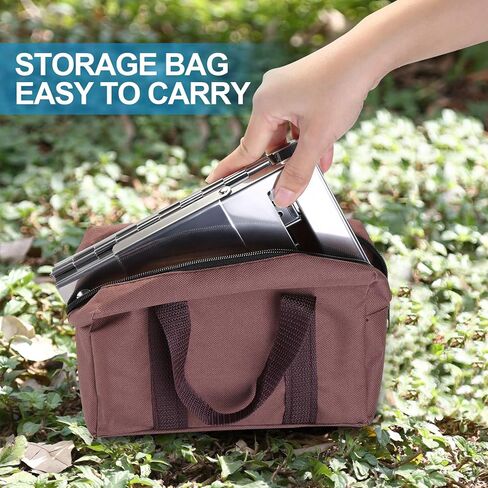 موقد تخييم حرق الخشب من واديو، موقد تخييم قابل للطي من الفولاذ المقاوم للصدأ، موقد خشبي محمول على الظهر للطهي في الهواء الطلق، والنزهة والشواء in Kuwait