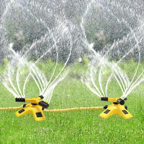 Water Sprinkler for Kids and Toddlers,Summer Yard Outdoor Water Play Toys with Rotating Spray Nozzles,Outside Splashing Lawn Game for Kids Ages 3 4 5 6 7 8 Boys Girls Pets,Attaches to Garden Hose in Saudi Arabia