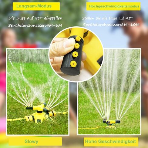 Water Sprinkler for Kids and Toddlers,Summer Yard Outdoor Water Play Toys with Rotating Spray Nozzles,Outside Splashing Lawn Game for Kids Ages 3 4 5 6 7 8 Boys Girls Pets,Attaches to Garden Hose in Saudi Arabia