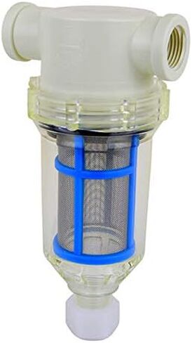 مصفاة نايلون من السلسلة العادية 1/2 FNPT مع وعاء شفاف مع تصريف in Kuwait