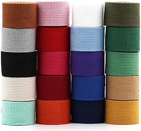 Cotton Webbing，Webbing Bag Handles, Bag Strap for Tote Bag Upholstery Webbing，78 Inch (Black, Width=1.5 inch) in Saudi Arabia