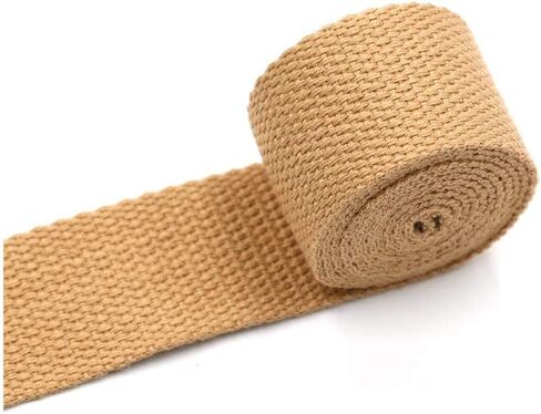 Cotton Webbing，Webbing Bag Handles, Bag Strap for Tote Bag Upholstery Webbing，78 Inch (Black, Width=1.5 inch) in Saudi Arabia