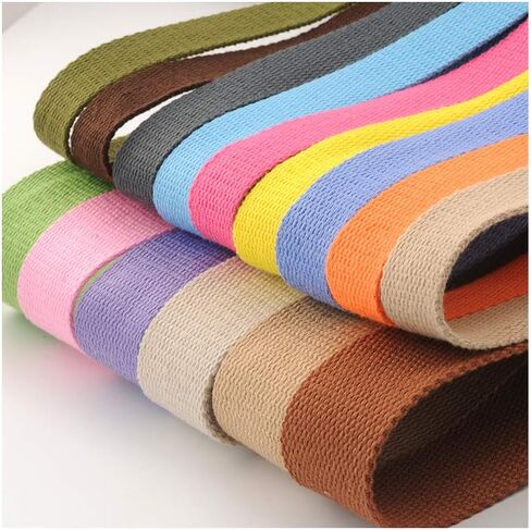 Cotton Webbing，Webbing Bag Handles, Bag Strap for Tote Bag Upholstery Webbing，78 Inch (Black, Width=1.5 inch) in Saudi Arabia