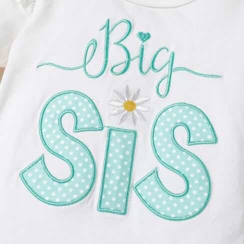 شقيقة مطابقة الزي قصيرة الأكمام BIG SIS قمم تي شيرت LIL SIS السروال القصير طفل الفتيات السراويل الملابس مجموعة in Saudi Arabia