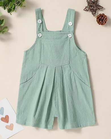 ZOEREA Toddler Girl Clothes, 2Pcs Baby Girl Outfits Spring/Summer Stripe/Floral T-Shirt+Bib Overall Shorts Clothing Set 1-5T in Saudi Arabia