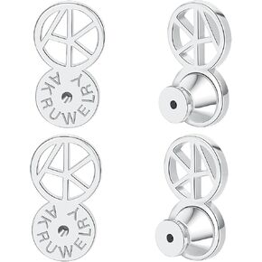 أحرار المصاعدين ، Akruwerly 4pcs شكل حرف لذيذ شكل دعامات الدافع عن الأذنين المتدلية ، قفل مؤيدي دعم الأذن لدعم الثقيل المتسق للأزرار ، اللون المختلط in Kuwait