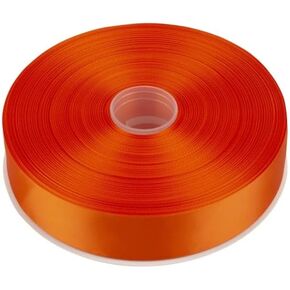 1 1/2 Inch Solid Satin Ribbon, 100 Yards Double Faced Satin for Gift Wrapping Floral Bouquets Wedding Party Decoration Handmade Bows and More (Orange) in Saudi Arabia