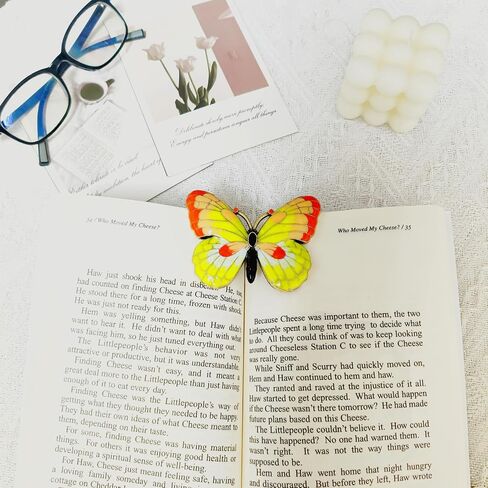 مقطع كتاب عتيقة مرجعية معدلة الصفحة حامل رصاصة Junk Journal Clip Keep Your Journal Open Notebook Accessories Homps لعشاق الكتب ، والمحلات ، والكتاب ، والقراء Blue Butterfly in Kuwait