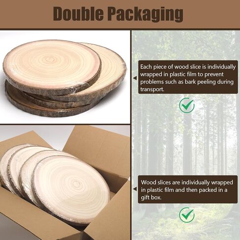 شرائح خشبية للقطاعات المركزية ، ملفات تعريف الارتباط الخشبية للحرف اليدوية ، دوائر وألواح خشبية ريفية ، أقراص خشبية للداخن للديكور مقابل المشاريع الفنية وحفلات الزفاف الريفية in Kuwait